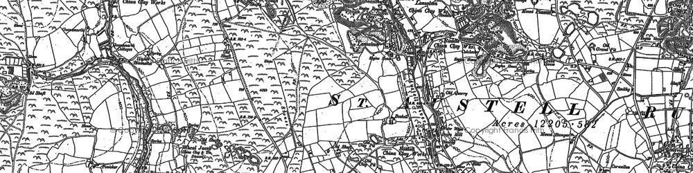 Old map of Trenance Downs in 1906