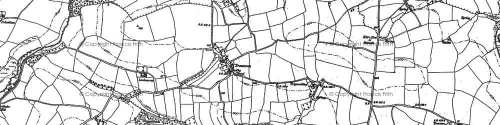 Old map of Trenedden in 1905