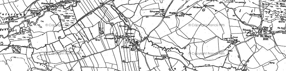 Old map of Colychurch in 1897