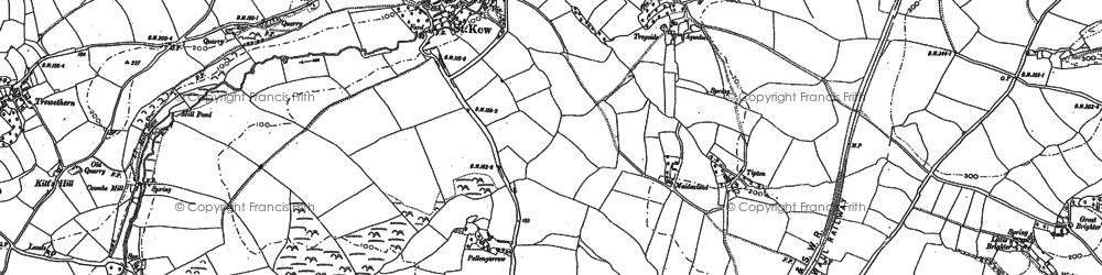 Old map of Trequite in 1880