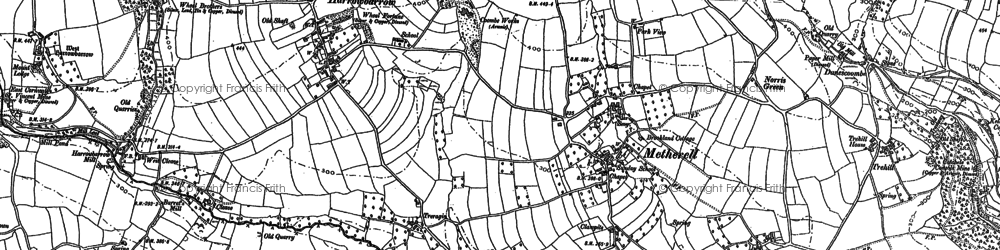 Old map of Treragin in 1905