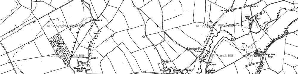 Old map of Trescott in 1900