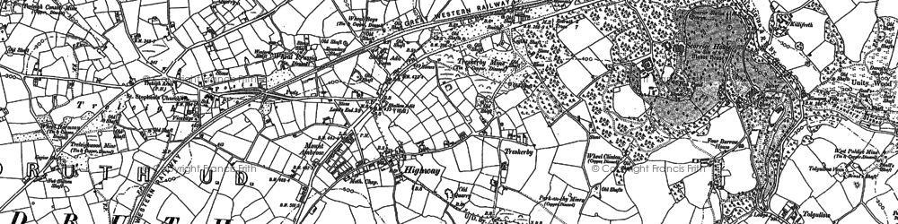 Old map of Treskerby in 1879