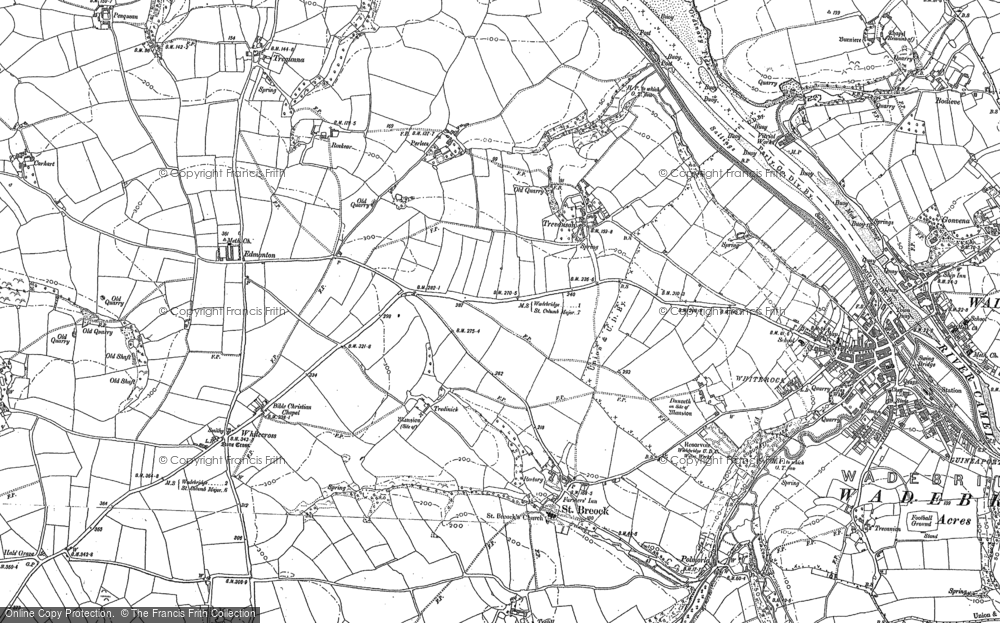 Old Map of Trevanson, 1880 in 1880