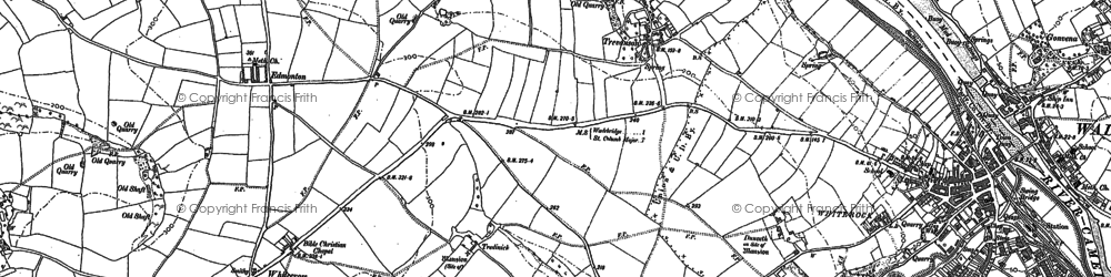Old map of Trevanson in 1880