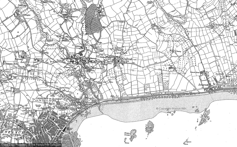 Old Map of Trevarrack, 1877 - 1906 in 1877