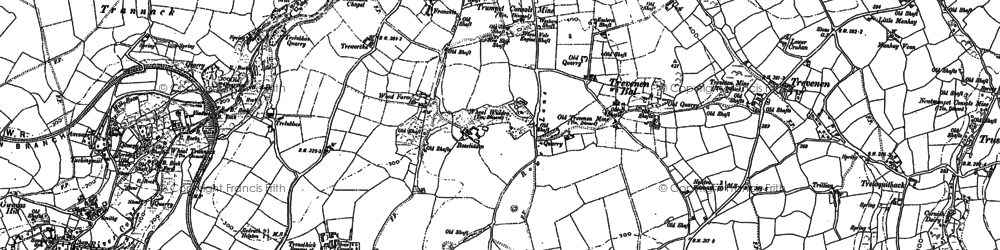 Old map of Trevenen Bal in 1906
