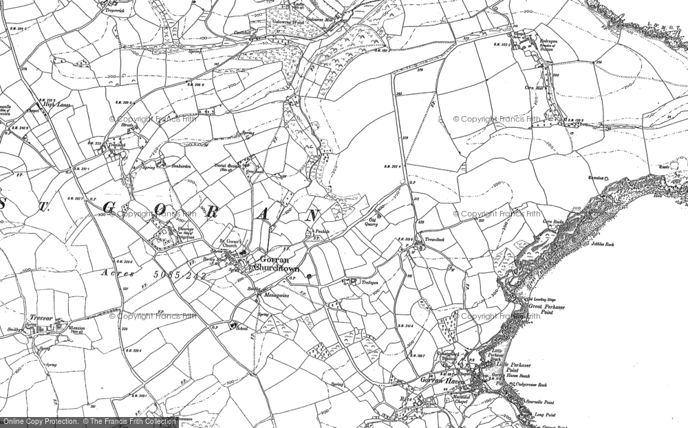 Old Map of Trewollock, 1879 - 1907 in 1879