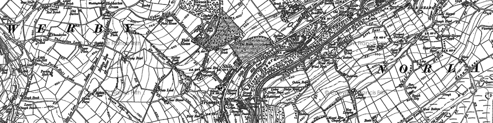 Old map of Kebroyd in 1892