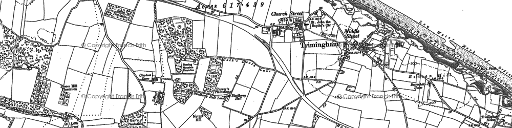 Old map of Trimingham in 1905