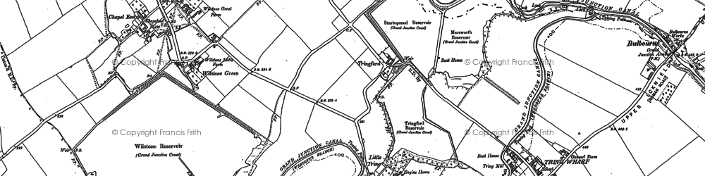 Old map of Tringford in 1896
