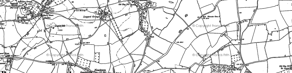 Old map of Trotshill in 1884