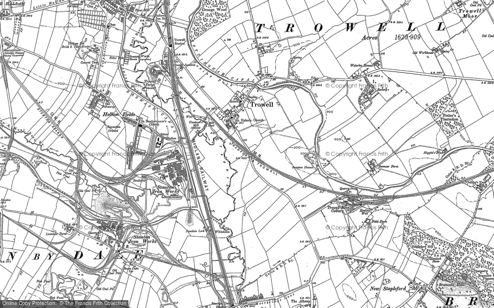 Old Map of Trowell, 1899 in 1899