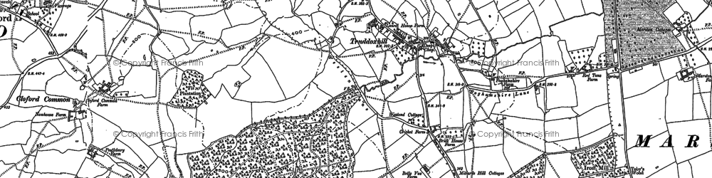Old map of Trudoxhill in 1902