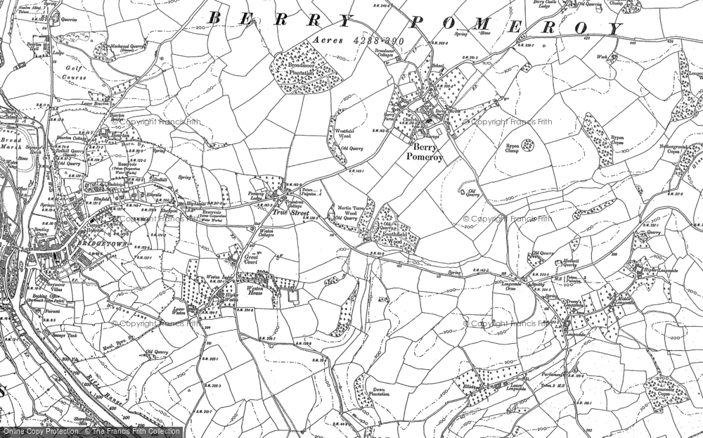 Old Map of True Street, 1886 - 1887 in 1886