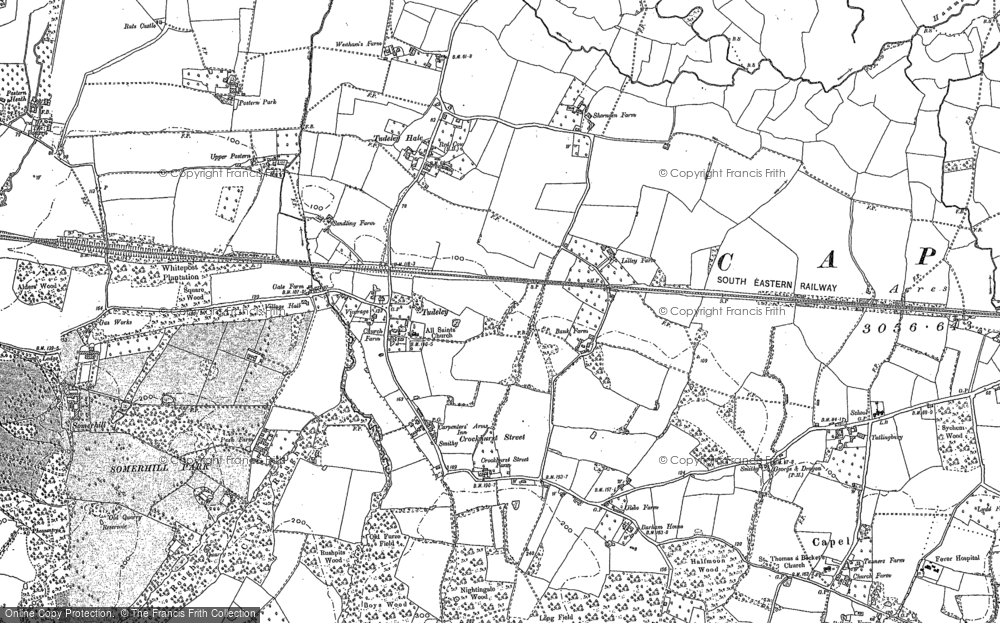 Old Map of Historic Map covering Upper Postern in 1895