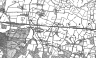 Old Map of Tudeley, 1895 - 1896