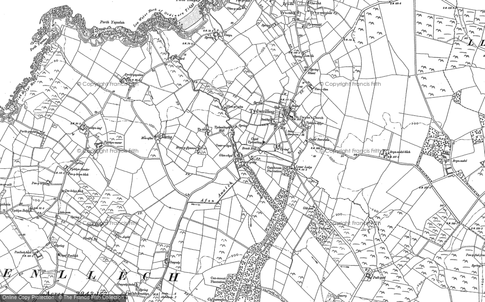 Old Map of Tudweiliog, 1899 in 1899