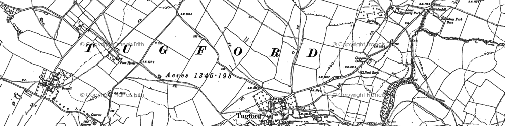 Old map of Tugford in 1883