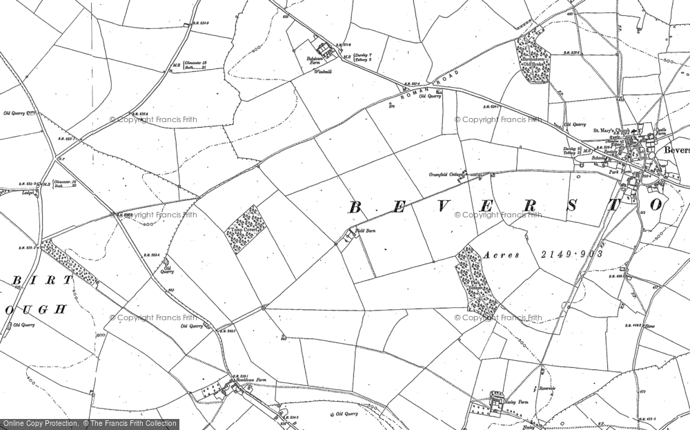 Old Map of Tump Covert, 1881 in 1881