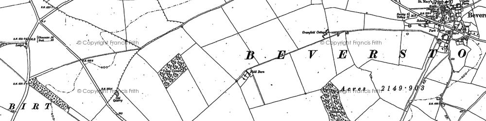 Old map of Tump Covert in 1881