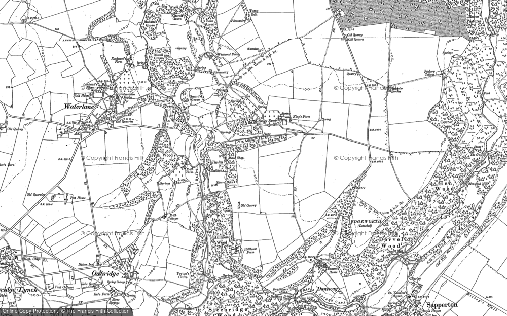 Old Map of Tunley, 1882 in 1882