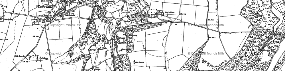 Old map of Tunley in 1882