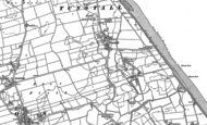 Old Map of Tunstall, 1908