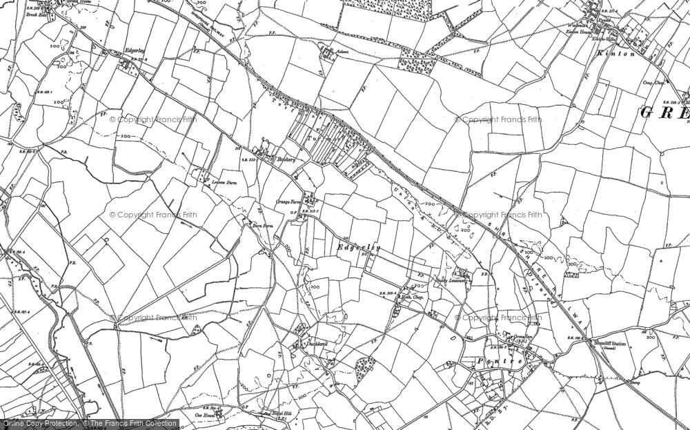 Old Map of Turfmoor, 1881 - 1900 in 1881