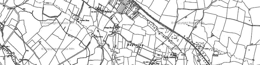 Old map of Turfmoor in 1881