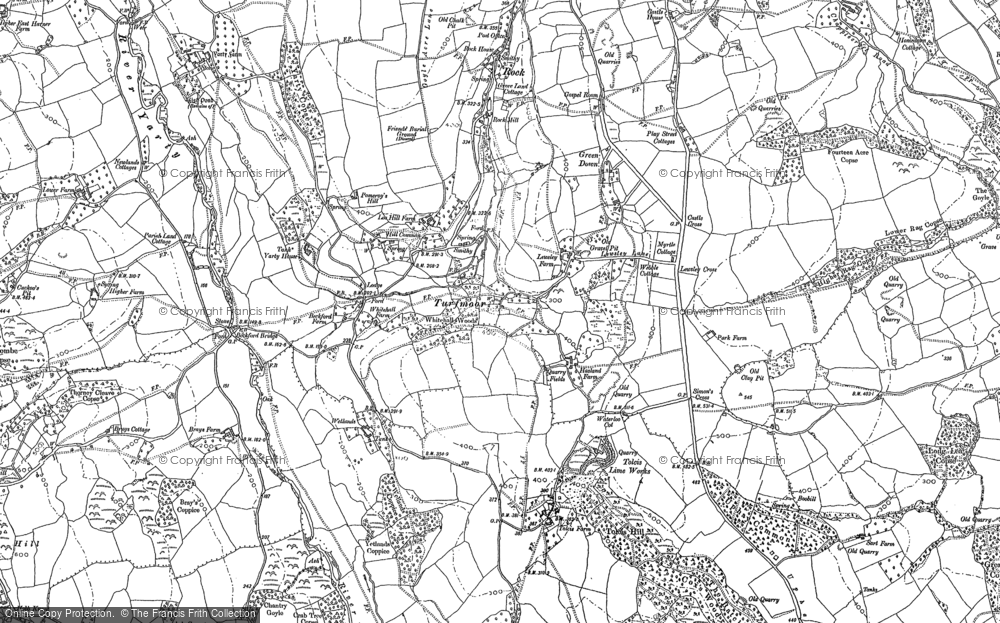 Old Map of Turfmoor, 1887 - 1903 in 1887