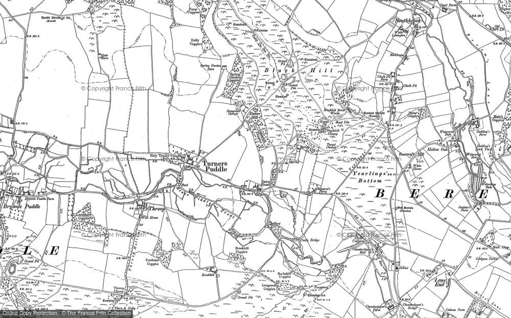 Old Map of Turners Puddle, 1885 - 1887 in 1885