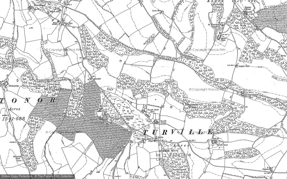 Old Map of Turville Heath, 1897 - 1919 in 1897