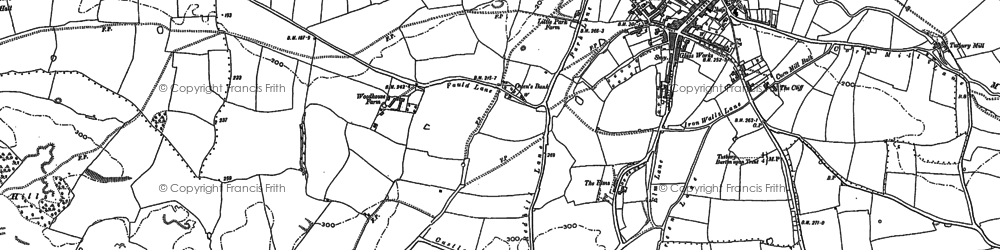Old map of Owen's Bank in 1882