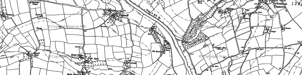 Old map of Tutwell in 1905
