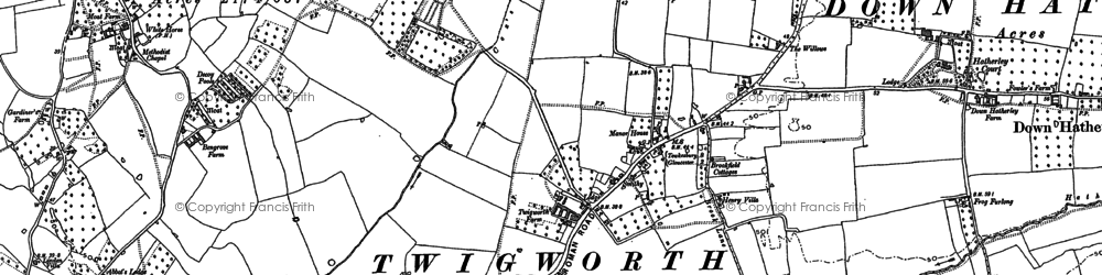 Old map of Wallsworth in 1883