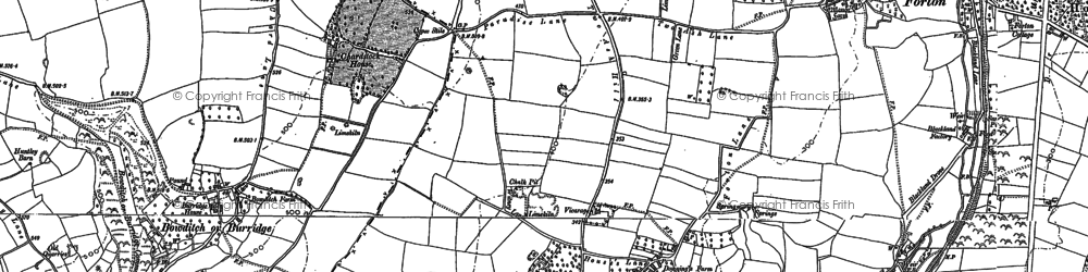 Old map of Two Ash Hill in 1901