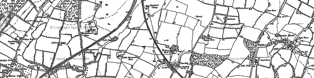 Old map of Two Mile Ash in 1896