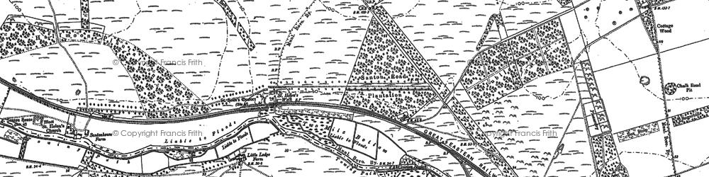 Old map of Blood Hill in 1903