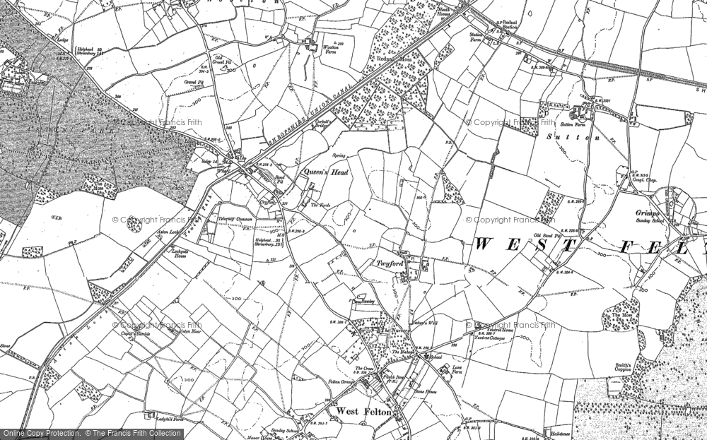 Old Map of Twyford, 1875 - 1880 in 1875