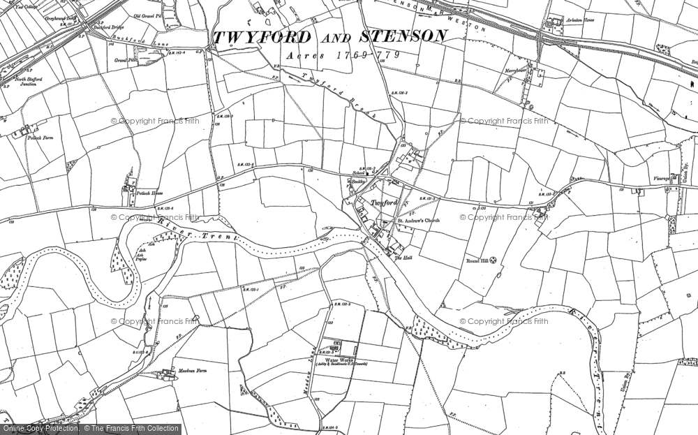 Old Map of Twyford, 1881 in 1881