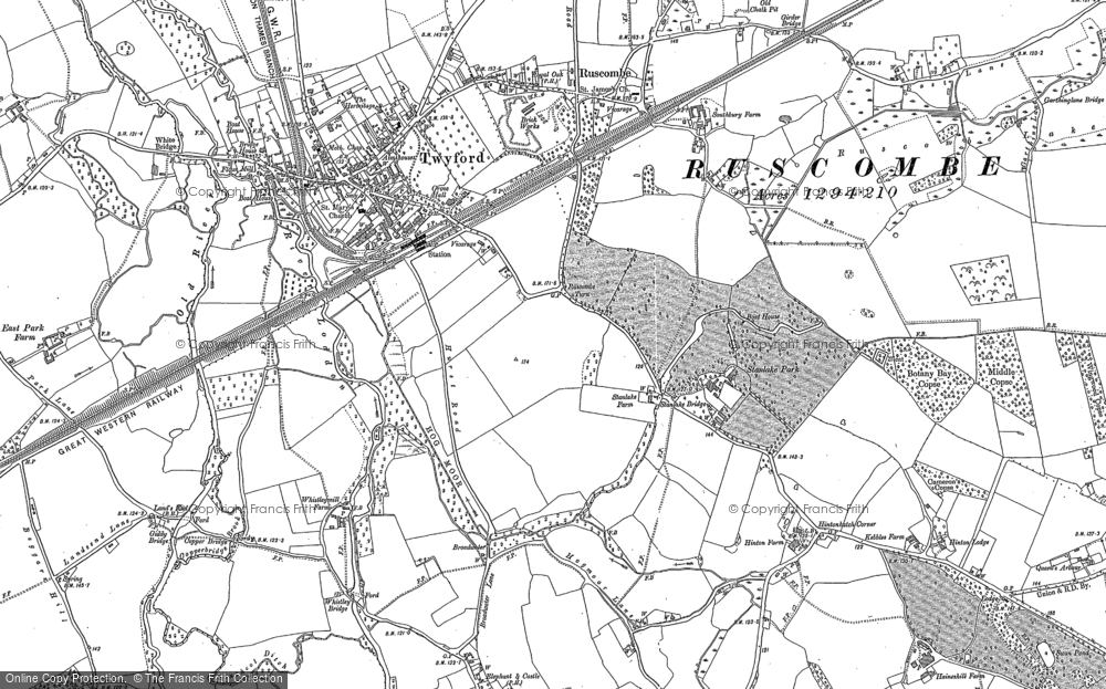 Old Map of Twyford, 1910 in 1910