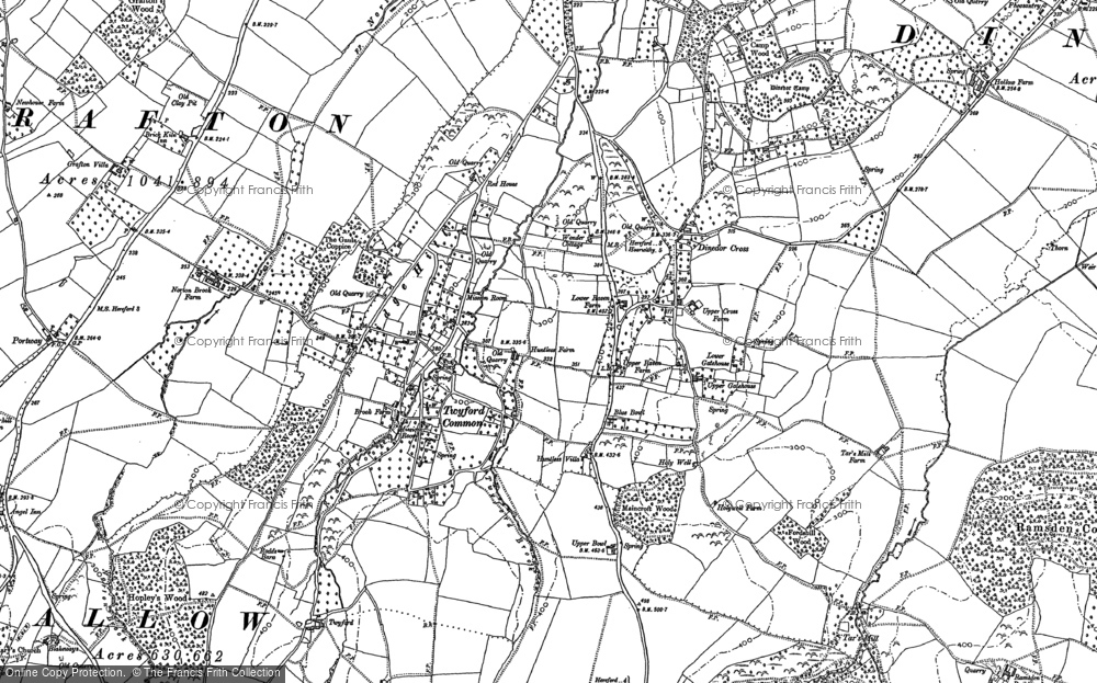 Old Map of Twyford Common, 1886 - 1887 in 1886
