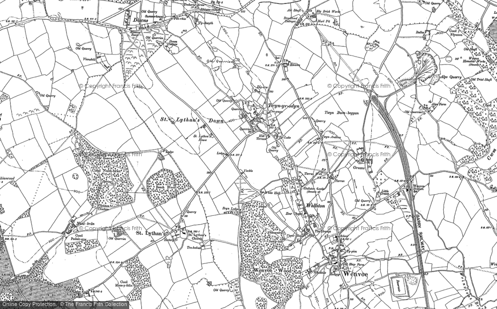 Old Map of Twyn-yr-odyn, 1898 - 1915 in 1898