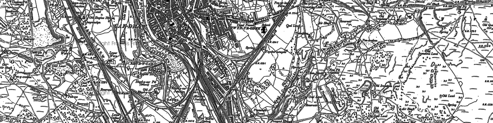 Old map of Twynyrodyn in 1903