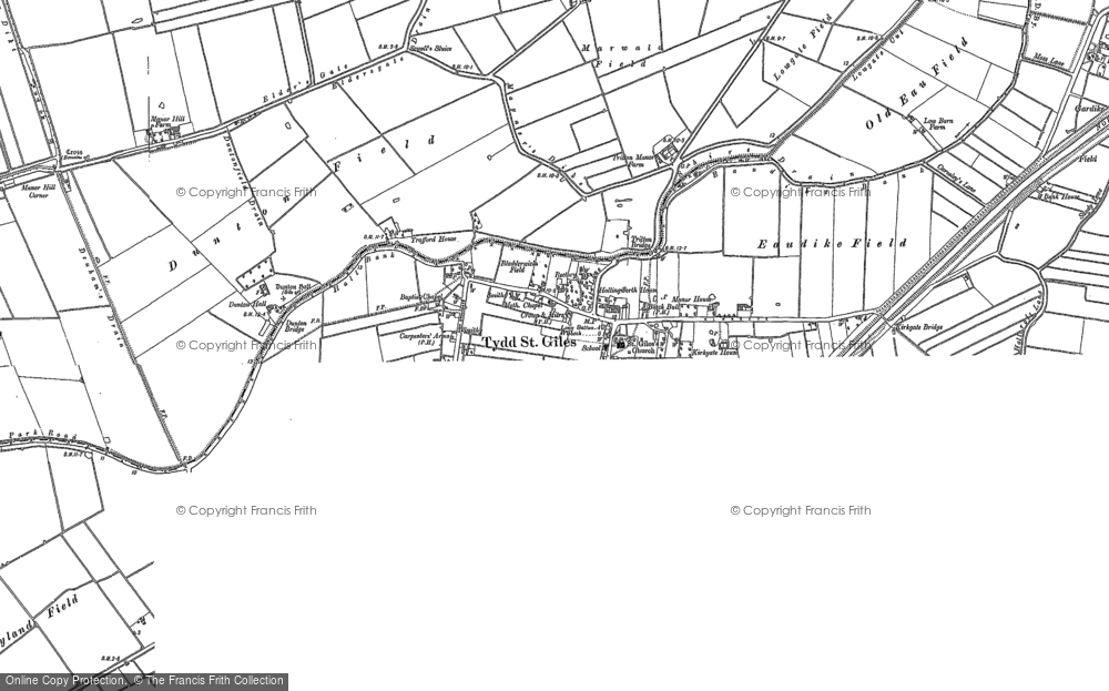 Old Map of Tydd St Giles, 1900 in 1900