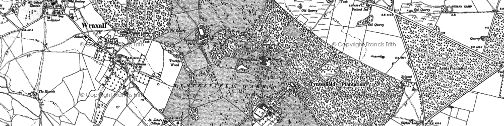 Old map of Tyntesfield in 1883