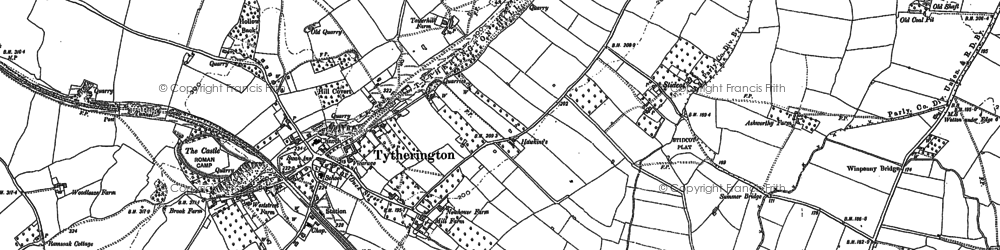 Old map of Tytherington in 1879