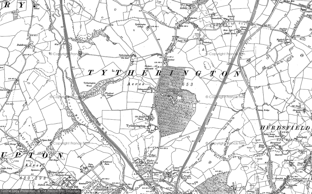 Old Map of Tytherington, 1896 - 1907 in 1896