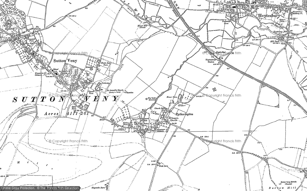 Old Map of Tytherington, 1899 - 1900 in 1899